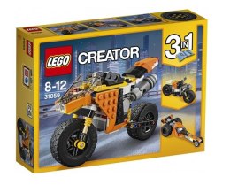 LEGO 31059 CREATOR 3w1 - Motocykl z Bulwaru Zachodzącego Słońca