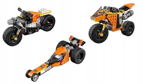 LEGO 31059 CREATOR 3w1 - Motocykl z Bulwaru Zachodzącego Słońca LEGO 31059 CREATOR 3w1 - Motocykl z Bulwaru Zachodzącego Słońca