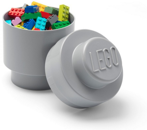 LEGO 40301740 - Pojemnik klocek 1 okrągły - Szary LEGO 40301740 - Pojemnik klocek 1 okrągły - Szary
