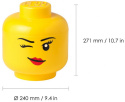 LEGO 40321727 - Pojemnik głowa duża L - Mrugająca dziewcznka