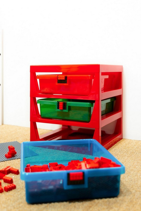 LEGO 40950001 - Regał - Czerwony LEGO 40950001 - Regał - Czerwony