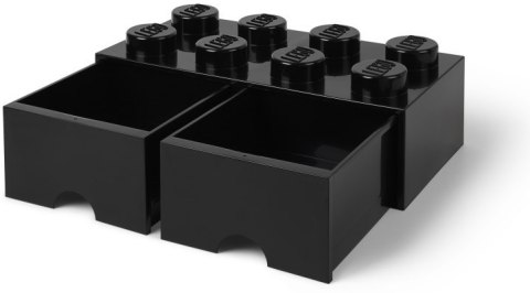LEGO 40061733 - Pojemnik klocek 8 z 2 szufladami - Czarny 50 cm LEGO 40061733 - Pojemnik klocek 8 z 2 szufladami - Czarny 50 cm