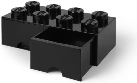 LEGO 40061733 - Pojemnik klocek 8 z 2 szufladami - Czarny 50 cm LEGO 40061733 - Pojemnik klocek 8 z 2 szufladami - Czarny 50 cm