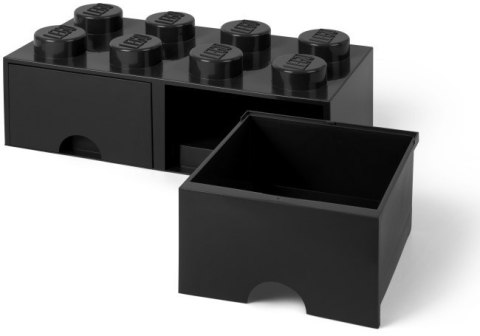 LEGO 40061733 - Pojemnik klocek 8 z 2 szufladami - Czarny 50 cm LEGO 40061733 - Pojemnik klocek 8 z 2 szufladami - Czarny 50 cm
