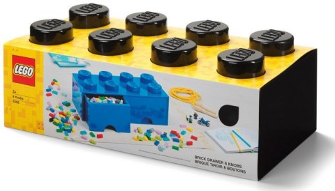 LEGO 40061733 - Pojemnik klocek 8 z 2 szufladami - Czarny 50 cm LEGO 40061733 - Pojemnik klocek 8 z 2 szufladami - Czarny 50 cm