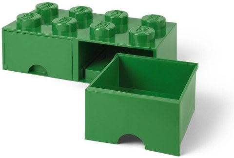 LEGO 40061734 - Pojemnik klocek 8 z 2 szufladami - Zielony 50 cm LEGO 40061734 - Pojemnik klocek 8 z 2 szufladami - Zielony 50 cm