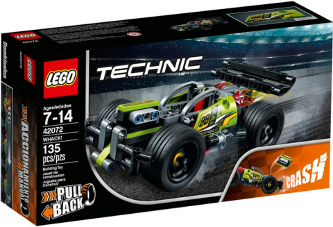 LEGO 42072 TECHNIC - Żółta wyścigówka