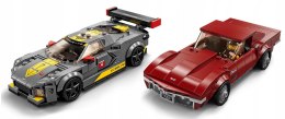 LEGO 76903 SPEED CHAMPIONS - Samochód wyścigowy Chevrolet Corvette C8.R i 1968 Chevrolet Corvette