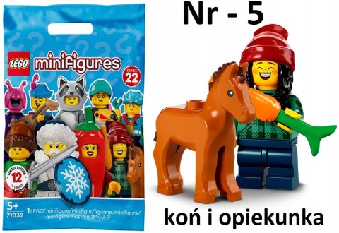 LEGO 71032 MINIFIGURES - Seria 22: nr 5 Koń i opiekunka