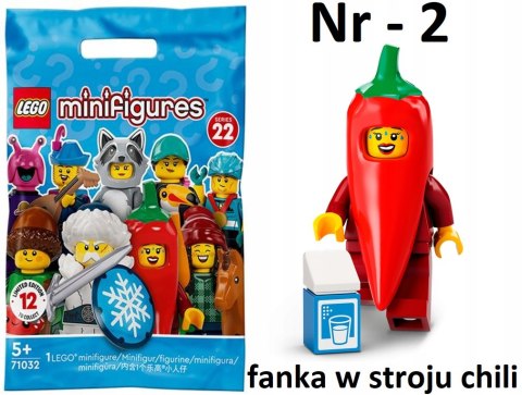 LEGO 71032 MINIFIGURES - Seria 22: nr 2 Fanka w stroju chili