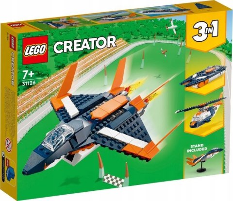 LEGO 31126 Creator 3w1 - Odrzutowiec naddźwiękowy