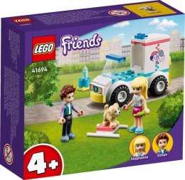 LEGO 41694 Friends - Karetka kliniki dla zwierzątek