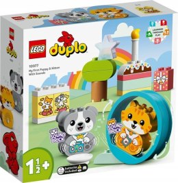 LEGO 10977 Duplo - Mój pierwszy szczeniak i kotek z odgłosami