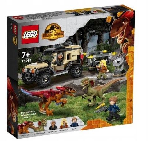 LEGO 76951 Jurassic World - Transport pyroraptora i dilofozaura