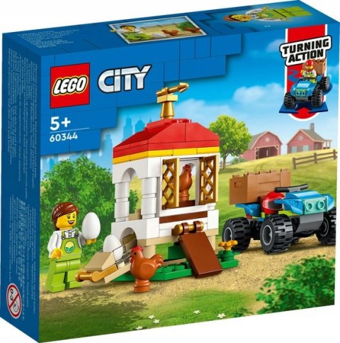 LEGO 60344 City - Kurnik z kurczakami