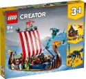 LEGO 31132 Creator 3w1 - Statek wikingów i wąż z Midgardu