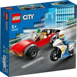 LEGO 60392 City - Motocykl policyjny - pościg za samochodem