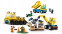 LEGO 60391 City - Ciężarówki i dźwig z kulą wyburzeniową