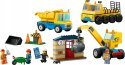 LEGO 60391 City - Ciężarówki i dźwig z kulą wyburzeniową