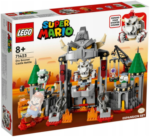 LEGO 71423 Super Mario - Walka w zamku Dry Bowsera - zestaw rozszerzający