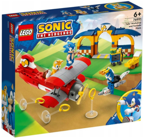 LEGO 76991 Sonic the Hedgehog - Tails z warsztatem i samolot Tornado