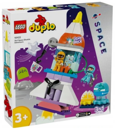 LEGO 10422 Duplo - Przygoda w promie kosmicznym 3 w 1