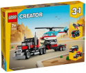 LEGO 31146 Creator 3w1 - Ciężarówka z platformą i helikopterem