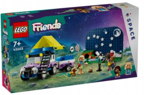 LEGO 42603 Friends - Kamper z mobilnym obserwatorium gwiazd