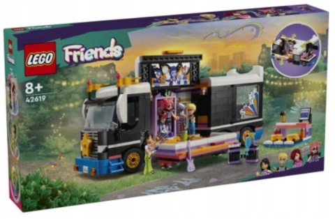 LEGO 42619 Friends - Autobus koncertowy gwiazdy popu