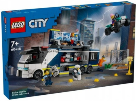 LEGO 60418 City - Policyjna ciężarówka z laboratorium kryminalnym