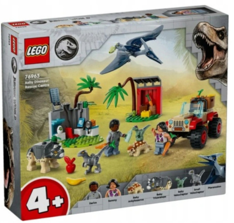 LEGO 76963 Jurassic World - Centrum ratunkowe dla małych dinozaurów