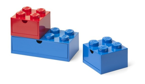 LEGO 43250800 - Komplet 3 pojemników na biurko - Kolorowe