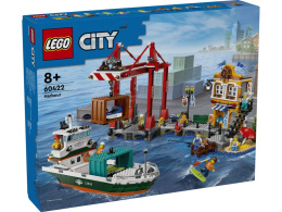 LEGO 60422 City - Nadmorski port ze statkiem towarowym