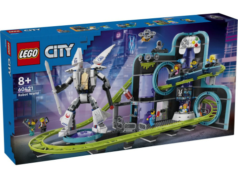 LEGO 60421 City - Park Świat robotów z rollercoasterem