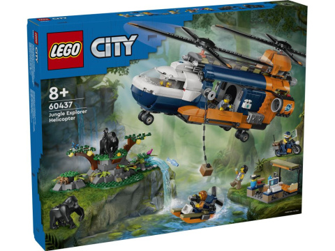 LEGO 60437 City - Helikopter badaczy dżungli w bazie