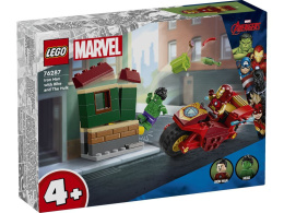 LEGO 76287 Avengers - Iron Man z motocyklem i Hulk