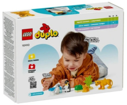LEGO 10442 Duplo - Rodziny dzikich zwierząt: pingwiny i lwy