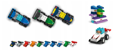 LEGO 10445 Duplo - Bolidy i kierowcy F1® LEGO 10445 Duplo - Bolidy i kierowcy F1®