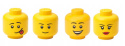 LEGO 43330801 - Zestaw 4 pojemniki głowy mini XS
