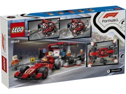 LEGO 60443 City - F1 Pit stop i mechanicy z bolidem Ferrari