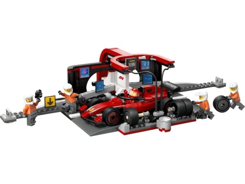 LEGO 60443 City - F1 Pit stop i mechanicy z bolidem Ferrari LEGO 60443 City - F1 Pit stop i mechanicy z bolidem Ferrari