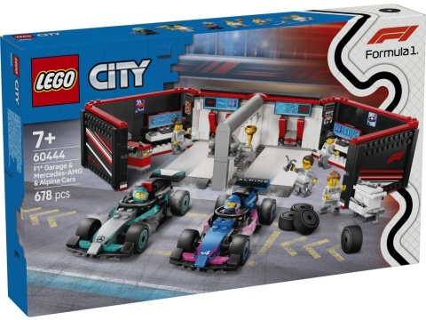 LEGO 60444 City - F1 Garaż i bolidy Mercedes-AMG i Alpine