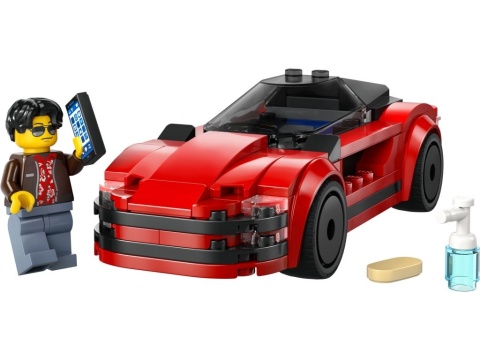LEGO 60448 City - Czerwony samochód sportowy LEGO 60448 City - Czerwony samochód sportowy