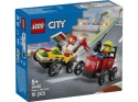 LEGO 60458 City - Zestaw wyścigówek: pizza kontra wóz strażacki