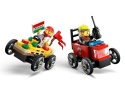 LEGO 60458 City - Zestaw wyścigówek: pizza kontra wóz strażacki