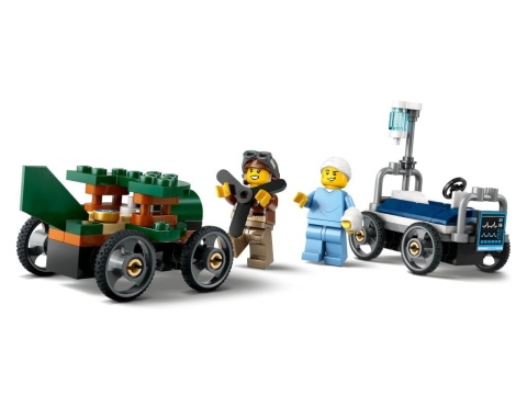 LEGO 60459 City - Zestaw wyścigówek: samolot kontra łóżko szpitalne LEGO 60459 City - Zestaw wyścigówek: samolot kontra łóżko szpitalne