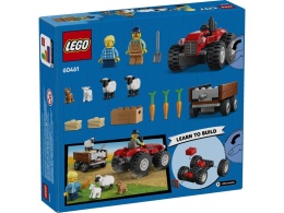 LEGO 60461 City - Czerwony traktor z przyczepą i owcą
