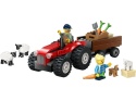 LEGO 60461 City - Czerwony traktor z przyczepą i owcą