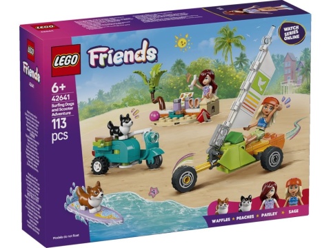 LEGO 42641 Friends - Przygoda z surfującymi psami i skuterem LEGO 42641 Friends - Przygoda z surfującymi psami i skuterem