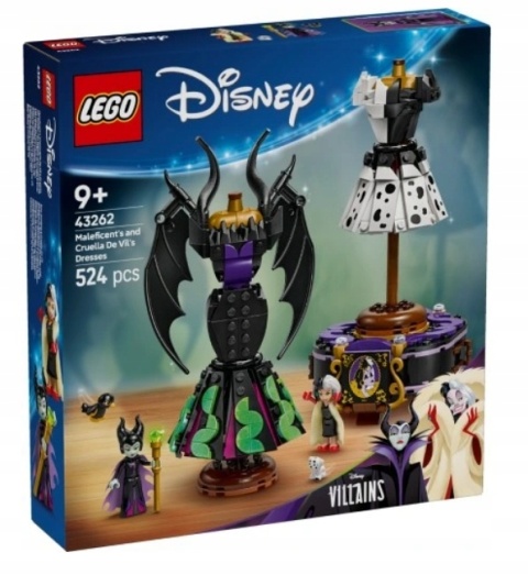 LEGO 43262 Disney - Suknie Diaboliny i Cruelli De Mon LEGO 43262 Disney - Suknie Diaboliny i Cruelli De Mon